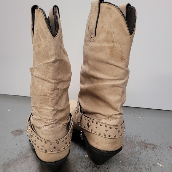 CLEARANCE SHYANNE BOOTS WOMEN'S SZ 7 WESTERN COWGIRL BEIGE - Picture 6 of 9